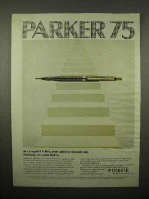 1973 Parker 75 Classic Ball Pen Ad - Achiever