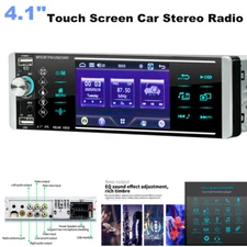4.1" 1 DIN Car Stereo Radio Bluetooth MP5 Player Radio AUX USB SD TF Reversing