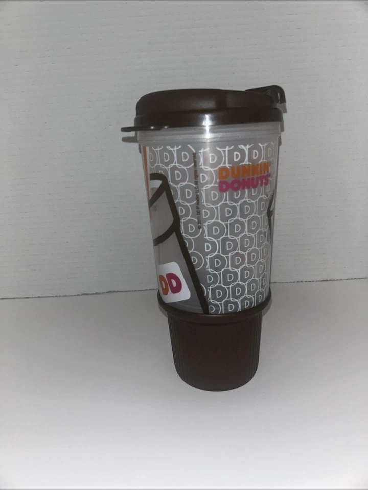 Taza de viaje Whirley Dunkin Donuts 24 oz marrón 2011 agarre inferior Foto 3 de 4