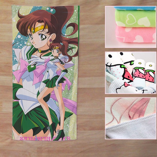 NEW Anime Sailor Moon Towel Microfiber Bath Shower Facecloth | eBay