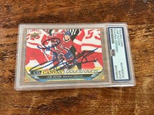 Lane Hutson IP Signed UD Young Guns Canvas Card PSA DNA Coa Slab Canadiens Auto