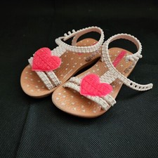 Ipanema Toddler Baby Sandals My First Ipanema In Pink and Tan with Heart Size 6