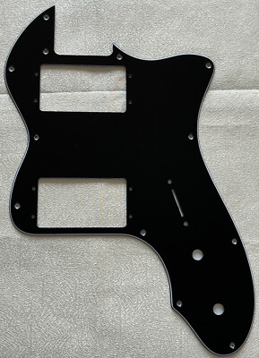 Custom For Classic Series 72 Thinline Tele Guitar Pickguard 3-Ply Black