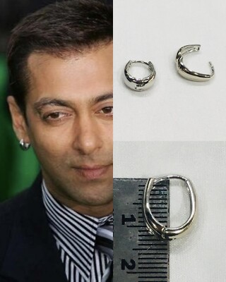 Salman Khan Bali - 925 Silber vergoldet Ohrringe Huggie Bollywood Stern Bhai Sallu