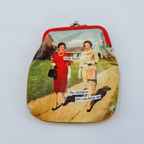 Anne Taintor Gehen Sie schneller... Kleingeld Geldbörse Matte Oberfläche Kussverschluss - Bild 2 von 9