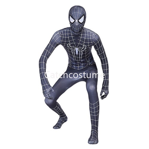 Adult Venom Spiderman Bodysuit Superhero Cosplay Costume Jumpsuit Fancy Outfit - Picture 10 of 10