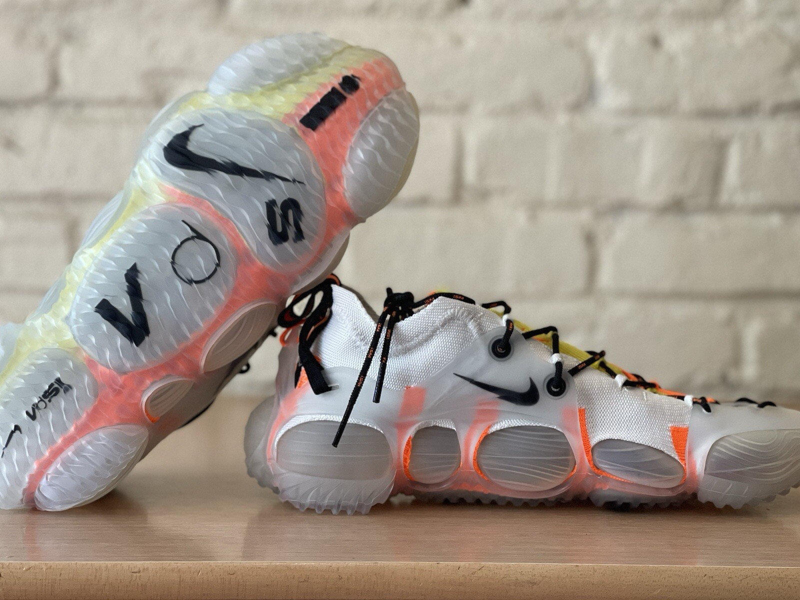 Nike ISPA Link Axis White Total Orange Yellow FZ3507-100 Mens Size S 9-10 New image 7