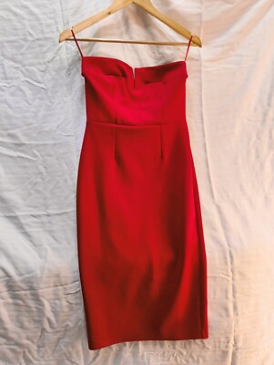 abbey clancy red dress Abbey By Abbey Clancy Red Bodycon Dress, Size 8