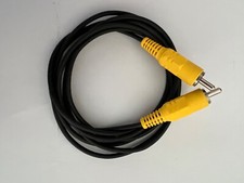 1.57 Single RCA/ Phono Male to Male M-M Video AV Cable/ Lead/ Wire Yellow Plugs