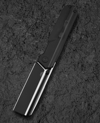 BTKG54A Bestech Tardis Black G10 Handle D2 Plain Black DLC/Satin Blade IKBS