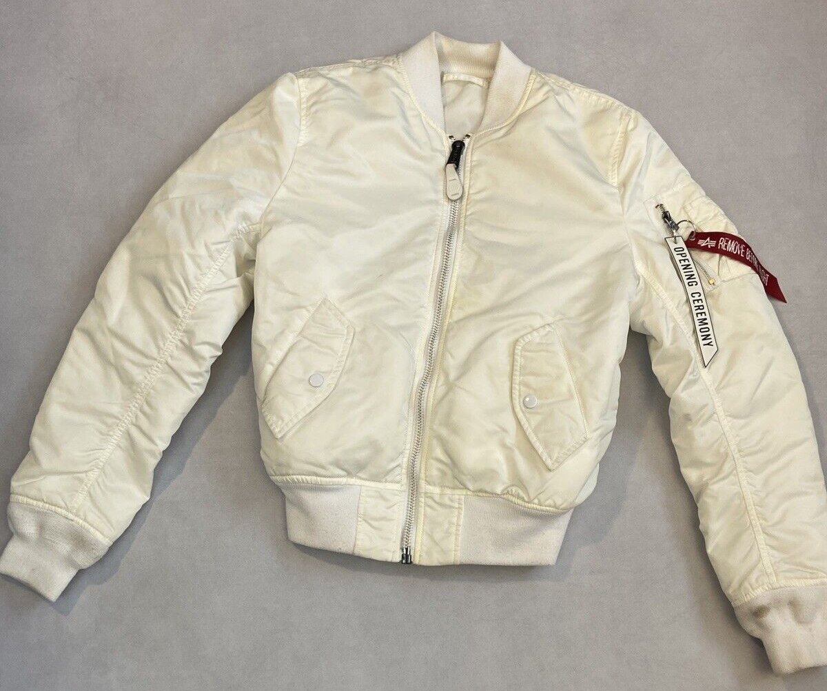 Alpha Industries x Opening Ceremony Bomber Jacket WHITE XS Alpha Industries x Opening Ceremony Bomber Jacket WHITE XS