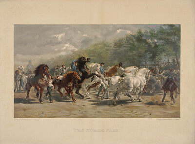 ROSA BONHEUR UltraRare Antique Late 19thC - 1899 Chromolithograph