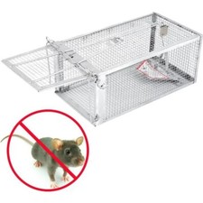 Piège à Rat Cage à Rat en Acier 27.5cm*15cm*12cm Souricière Solution Anti Rat