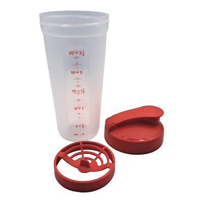Tupperware Quick Shake 20 oz Drink or Gravy Shaker Flip Top Lid