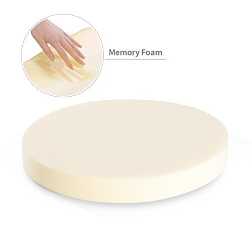 12 Inch Round Bar Stool Cushions Memory Foam Bar Stool Covers with Elastic Band - Picture 6 of 7