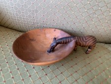 Wooden Giraffe Trinket Bowl