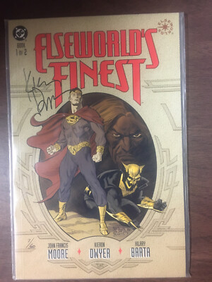 Elseworlds Finest 1 Signed Kieran Dwyer Dynamic Forces COA-VHTF-#7/500