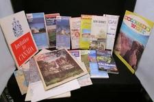 Vtg Travel Maps & Guides Many States & Special Interest World Maps & Posters