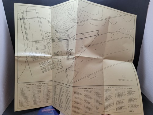 12 Vintage Post Cards of Olympia Greece and Map of the Reconstruction Sanctuary - Picture 5 of 10