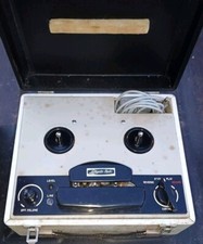 Vtg Lafayette Reel To Reel Tape Recorder/ Player Portable With Phone Recording 