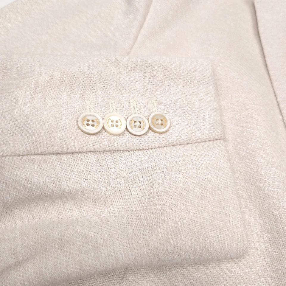 $1295 Eleventy Sand Jersey Unstructured Slim Fit Sport Coat Men US 42 (Italy 52) - Image 3 of 4