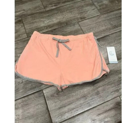Johnny Was Calme Sz XL Night & Day Short In Apricot & Heather Gray ~ 100% Cotton
