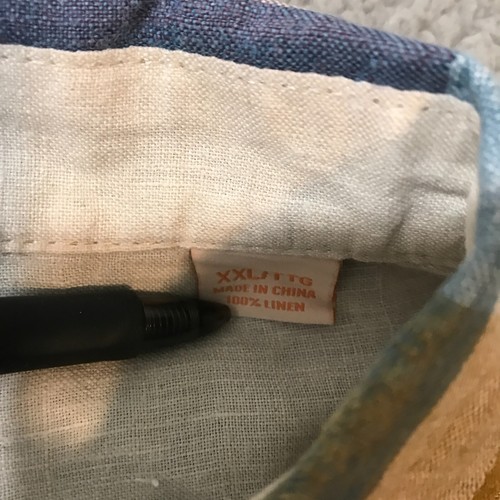 Tommy Bahama Relax Linen Shirt Mens Size 2XL Multicolor Plaid Button Up Casual - Picture 4 of 8