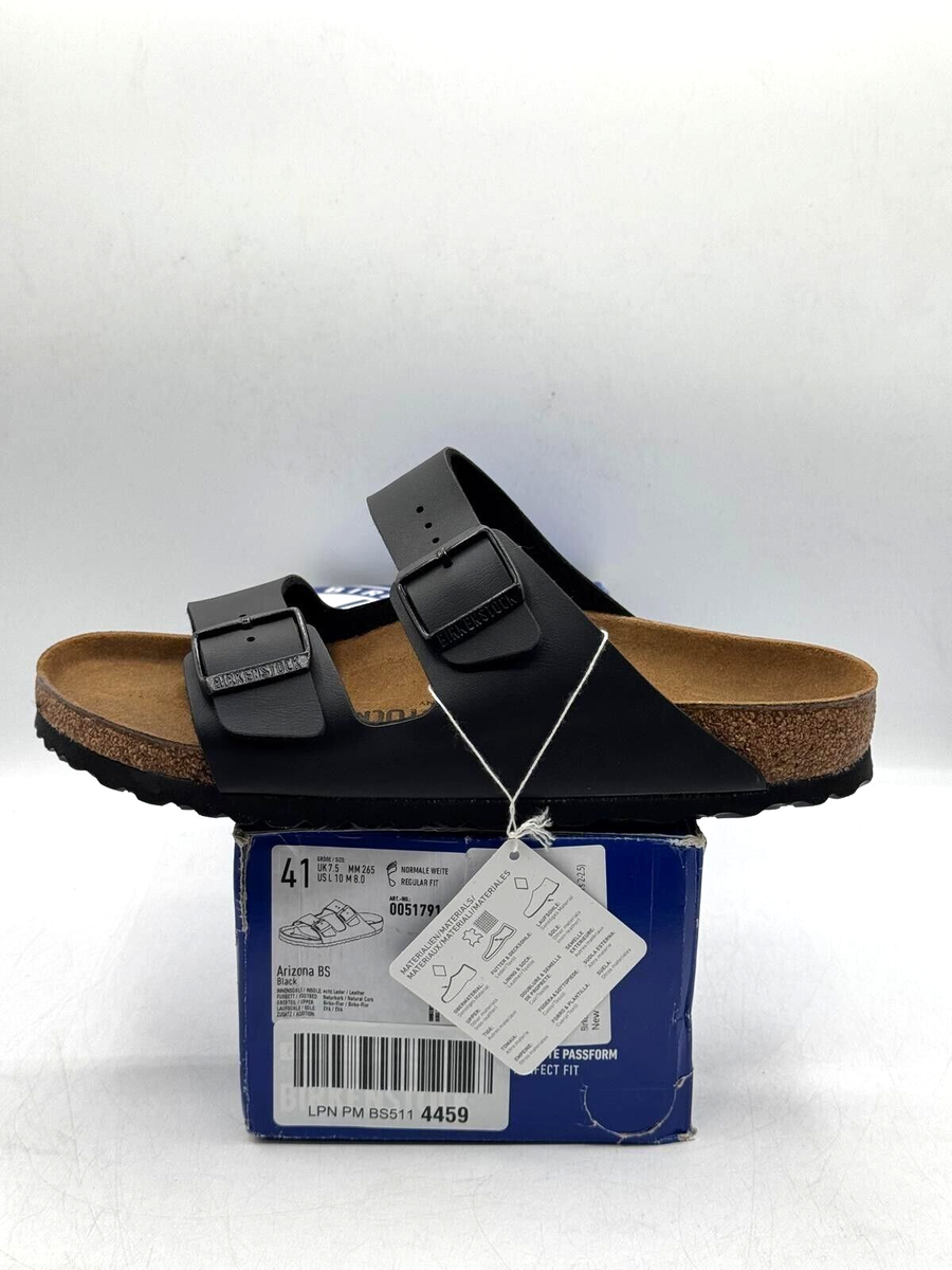 Birkenstock Arizona Regular Fit Birko Flor Black - US Men