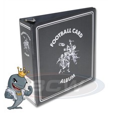 BCW Black Football Card Collection Album 3" D-Ring Binder FREE SHIP