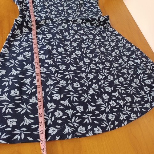 Draper James Women Floral A Line Dress SZ 14 Preppy Ponte Rayon Blend Cap Sleeve - Picture 12 of 12