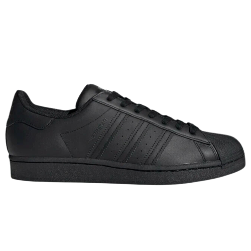 Adidas Men's Originals Superstar Casual Shoes in Black/Black Size 8.5 | Leather