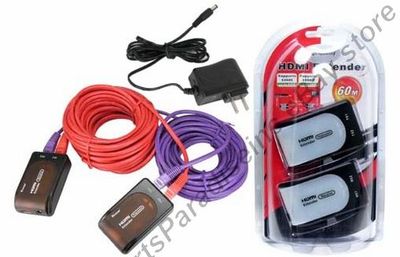 HDMI long Extender/Extension Cord over/for Cat5e/6cable/wire 1080p v1.3 HDTV{+PS