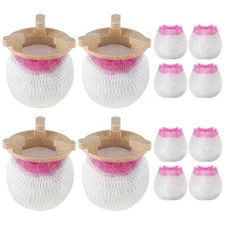 18 Pcs Gas Lamp Mantles with Porcelain Rings - Ideal for Outdoor Lanterns