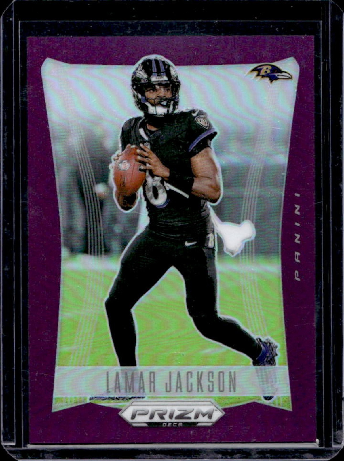2024 Prizm Deca Lamar Jackson Purple #19/99 Ravens