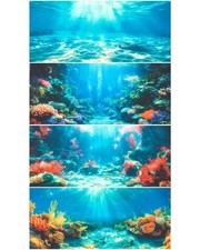4 Pack Aquarium Background Polyester 48 x 24 Inch Cloth Fish Tank Background ...