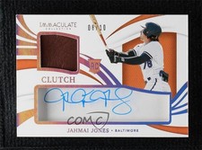 2021 Panini Immaculate Fielding Glove 8/10 Jahmai Jones #CCR-JJ Auto 9l4