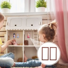 4 Pcs Miniature Photo Frames Alloy Mini Photo Frame for Mini House Layout