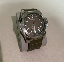 Victorinox Inox Stainless Steel Green Dial Quartz