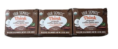 Keto Instant Coffee Latte with Organic Mushrooms Sugar Free Vegan 10ea (3-Pack)
