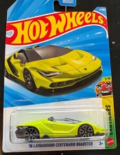 2026 HOT WHEELS GREEN 16 LAMBORGHINI CENTENARIO ROADSTER 1/10 EXOTICARS 2/250