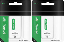 2 Pack Mint Waxed Dental Floss Refill Spool 200 Yards Each Bulk String