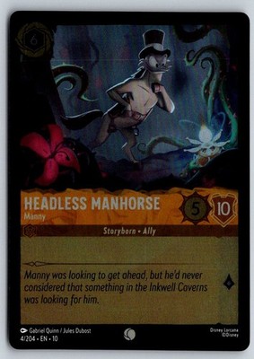 Headless Manhorse - Manny 4/204 Common Whispers in the Well Lorcana Cold Foil NM