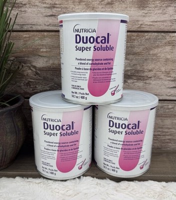 Duocal Nutricia High Calorie Super Soluble Powder -3 CANS -14.1 OZ Exp June 2027