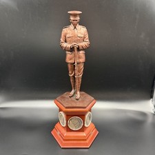 Danbury Mint WW1 Centenary British Army Officer Soldier Bronzed Resin Figure