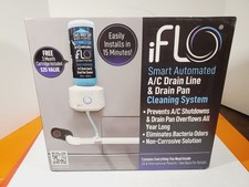 iFLO Smart Automated A/C HVAC Drain Line Cleaner System w/ 3 Month Cartridge New