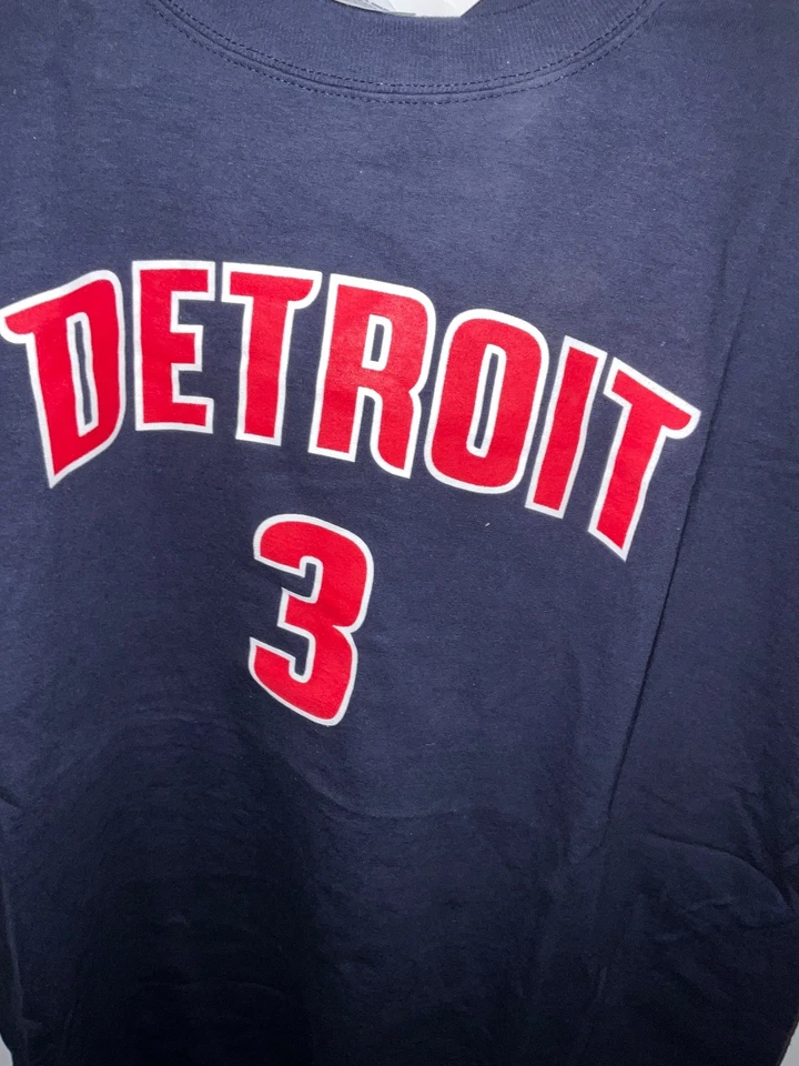 Detroit Pistons #3 Big Ben Wallace Talla X Grande Reebok NBA ~ Mediados de 2000’s ~ Nuevo con etiquetas Foto 4 de 4