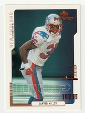 Lawyer Milloy - New England Patriots (NFL Football Card) 2000 UD MVP # 101 Mint