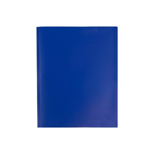 JAM Paper POP 2 Pocket School Folders with Metal Prong Fastener Deep Blue - Picture 5 of 5