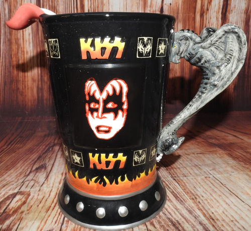 2001 Kiss Catalog Tongue Pitcher With Box Porcelain Band Spencers - Picture 2 of 24