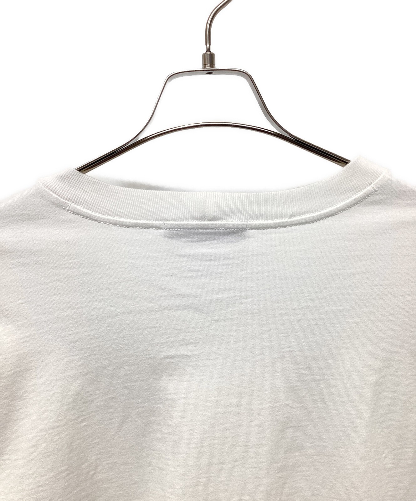 STONE ISLAND/ Logo Patch Garment Dye Sweatshirt Long Sleeve T-Shirt White Size: thumbnail 8